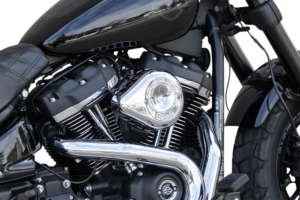 Mini Teardrop Stealth Air Cleaner Kit - Chrome