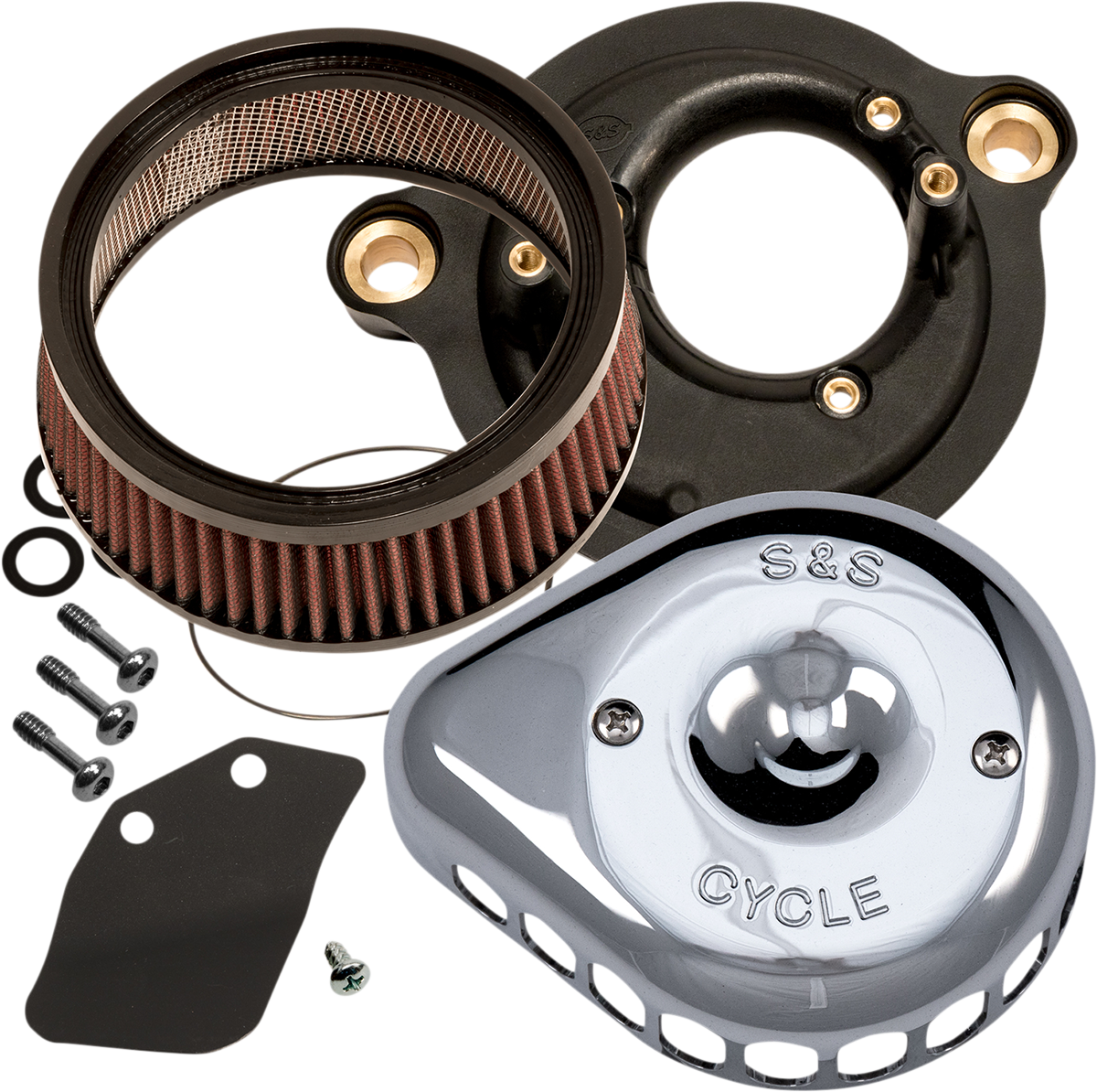 Mini Teardrop Stealth Air Cleaner Kit - Chrome - Image 4