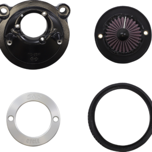 Air Stinger Stealth Air Cleaner Kit - Black Chrome Ring