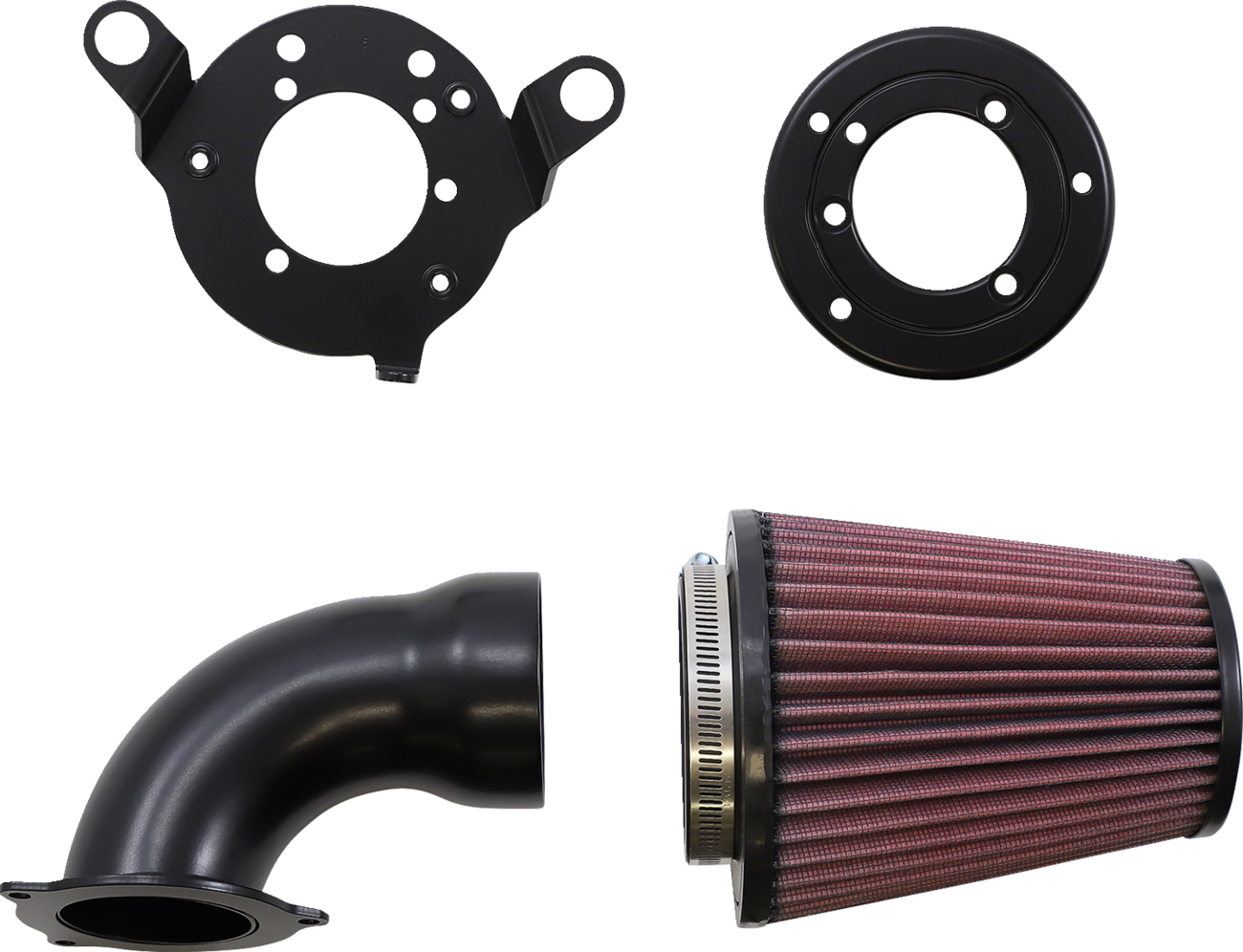 Cone Air Intake - Black - Twin Cam - Image 2