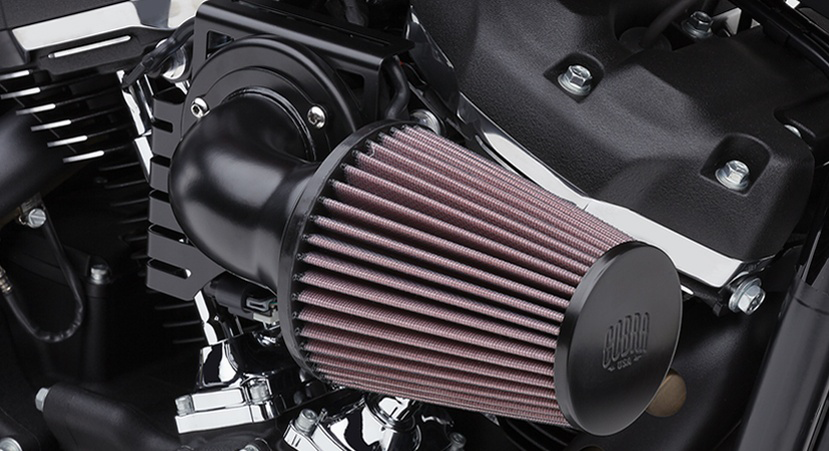 Cone Air Intake - Black - Softail