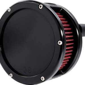 BA Series Air Cleaner Kit - Black Anodized - Red Filter