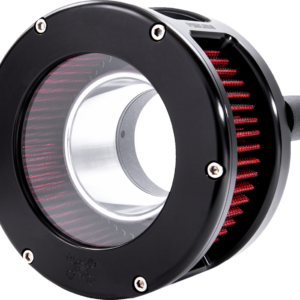 BA Series Air Cleaner Kit - Black Anodized - Red Filter