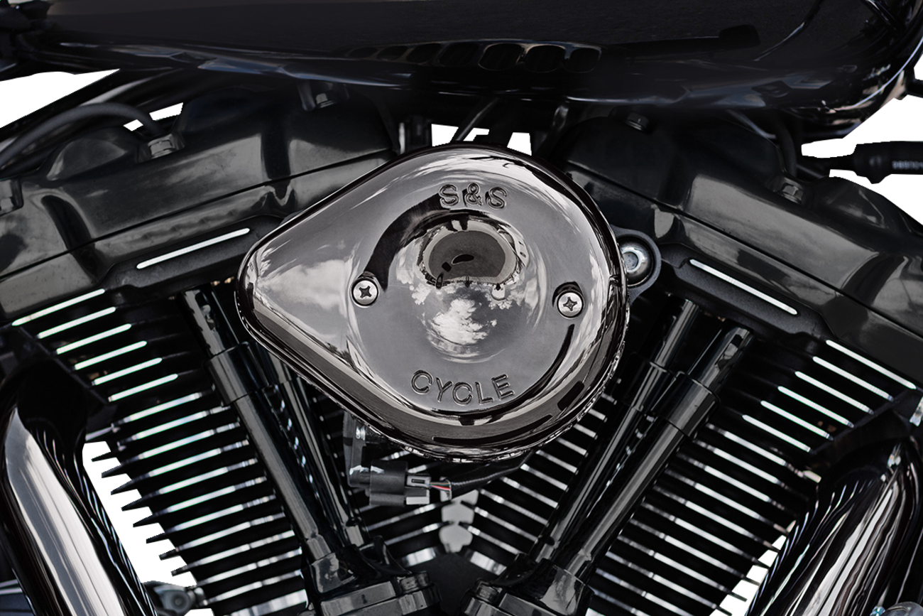 Stealth Mini Teardrop Air Cleaner - M8 - Lava Chrome