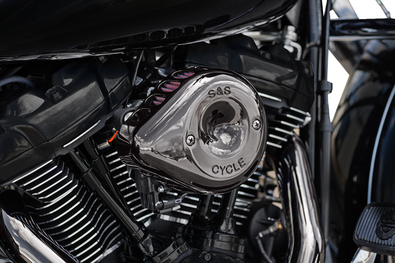 Stealth Mini Teardrop Air Cleaner - M8 - Lava Chrome - Image 2