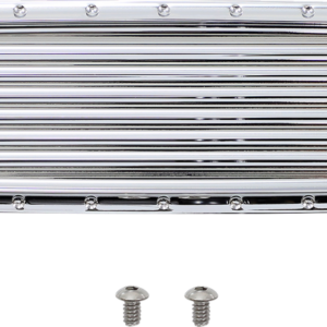 Air Cleaner Cover Insert - Dimpled - Chrome
