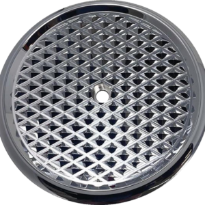 Air Cleaner Cover Insert - Diamondback - Chrome