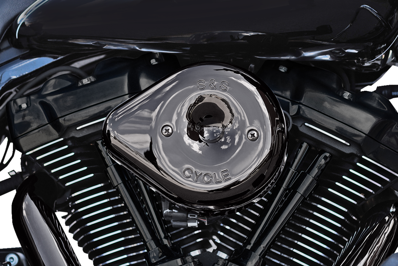 Stealth Teardrop Air Cleaner Cover - M8 - Lava Chrome - Image 2