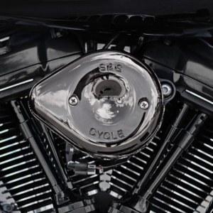 Stealth Mini Teardrop Air Cleaner Cover - M8 - Lava Chrome
