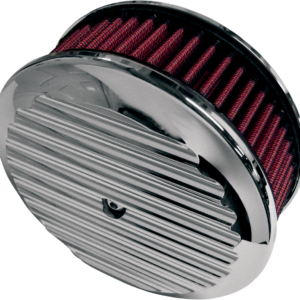 Billet Air Cleaner Insert - Finned - Chrome