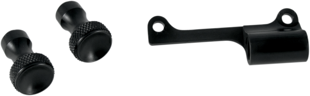 Enrichener Cable Relocation Bracket Kit with Knobs - Mikuni - Black