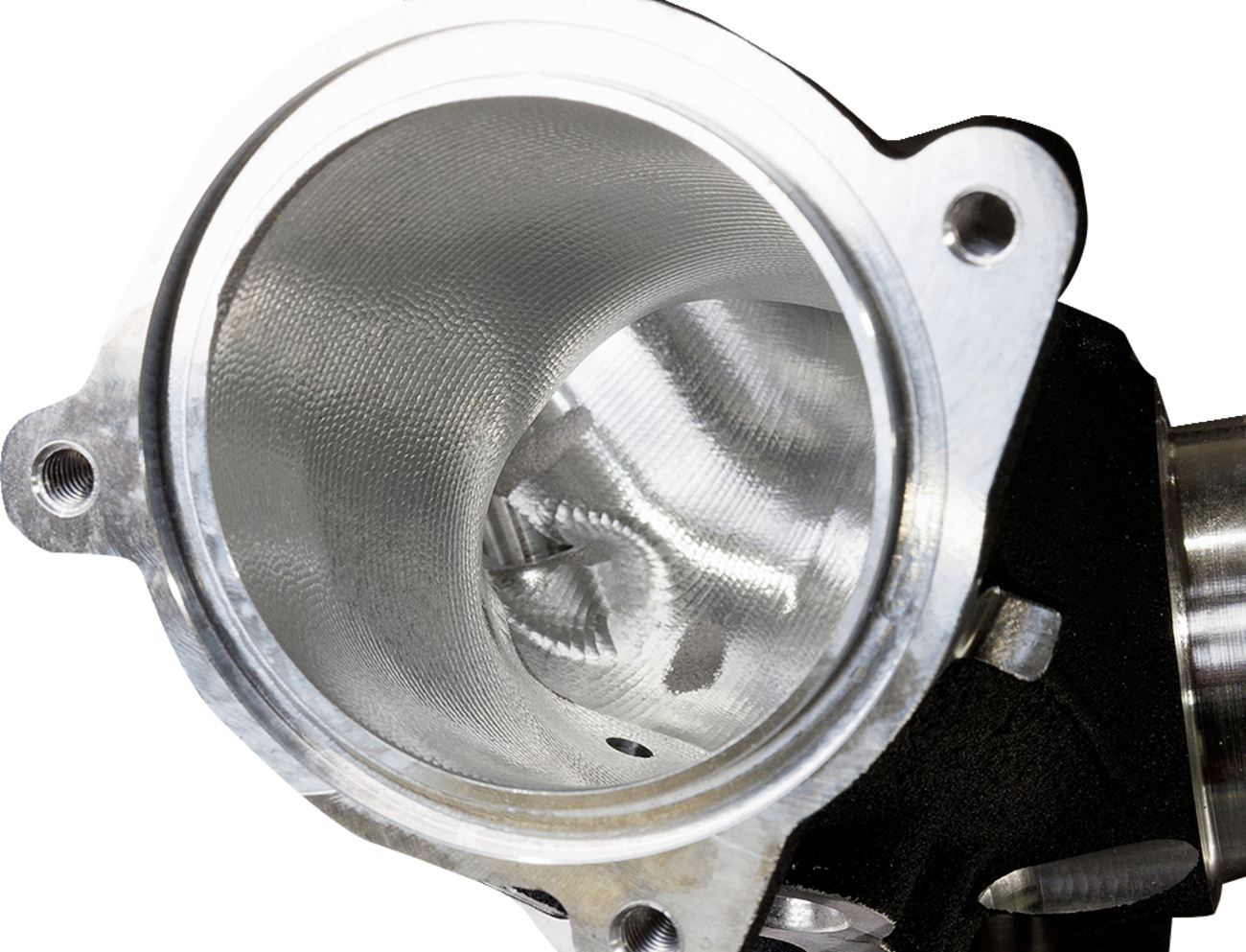 CNC-Ported Intake Manifold - M8 - 55 mm - Black - Image 2