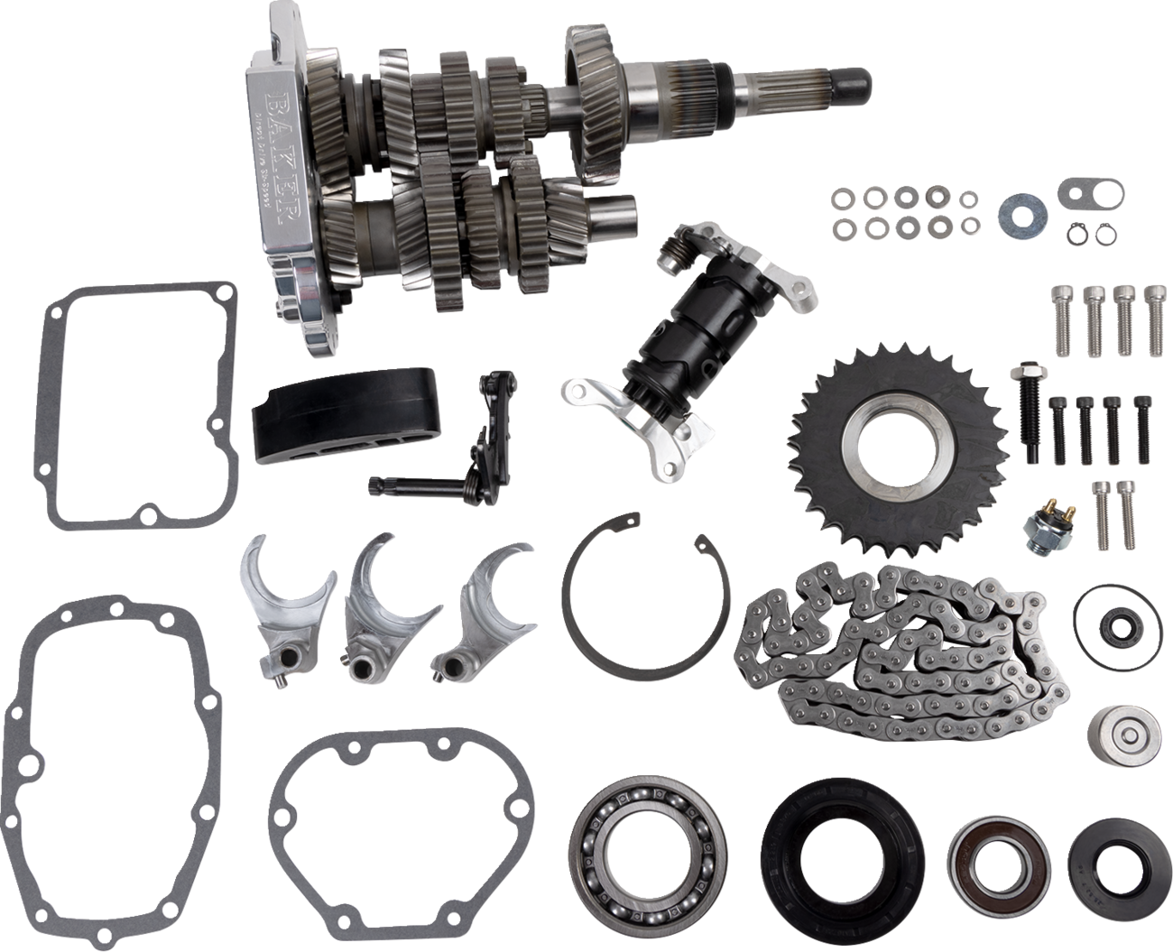 Direct Drive Gear Set - 6-Speed - Polished