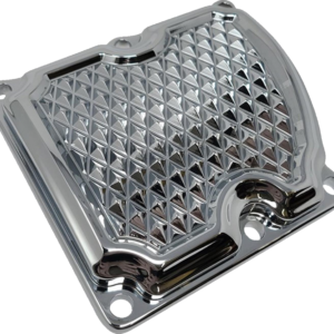 Transmission Top Cover - Diamondback - Chrome - M8 Touring