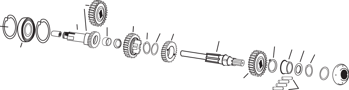 Transmission Bearing - '57-'90 XL
