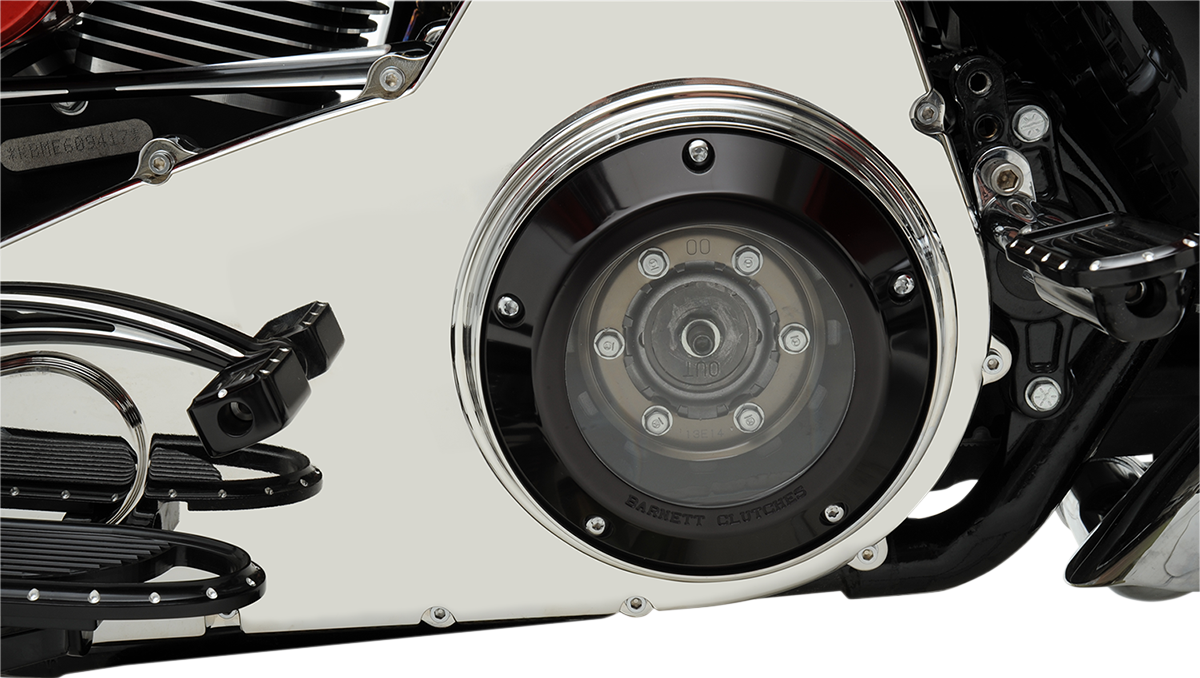 Derby Cover - Black/Clear - '07-'18 Big Twin - Image 3