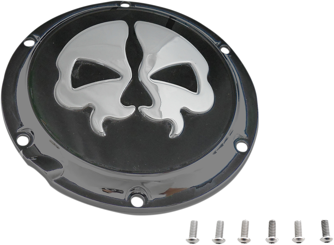 Split Skull Derby Cover - Black - Image 2