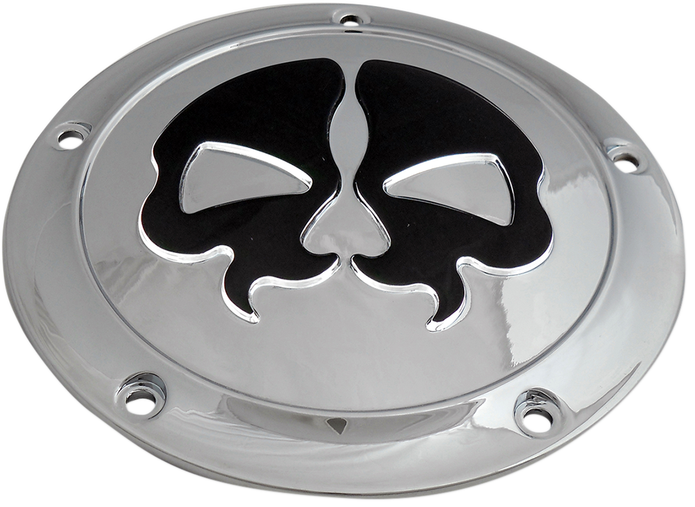 Split Skull Derby Cover - Chrome - Touring - Image 2
