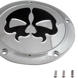 Split Skull Derby Cover - Chrome - Touring