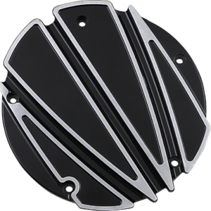 Derby Cover - Ripper - 5 Hole - Black - Touring/Trike