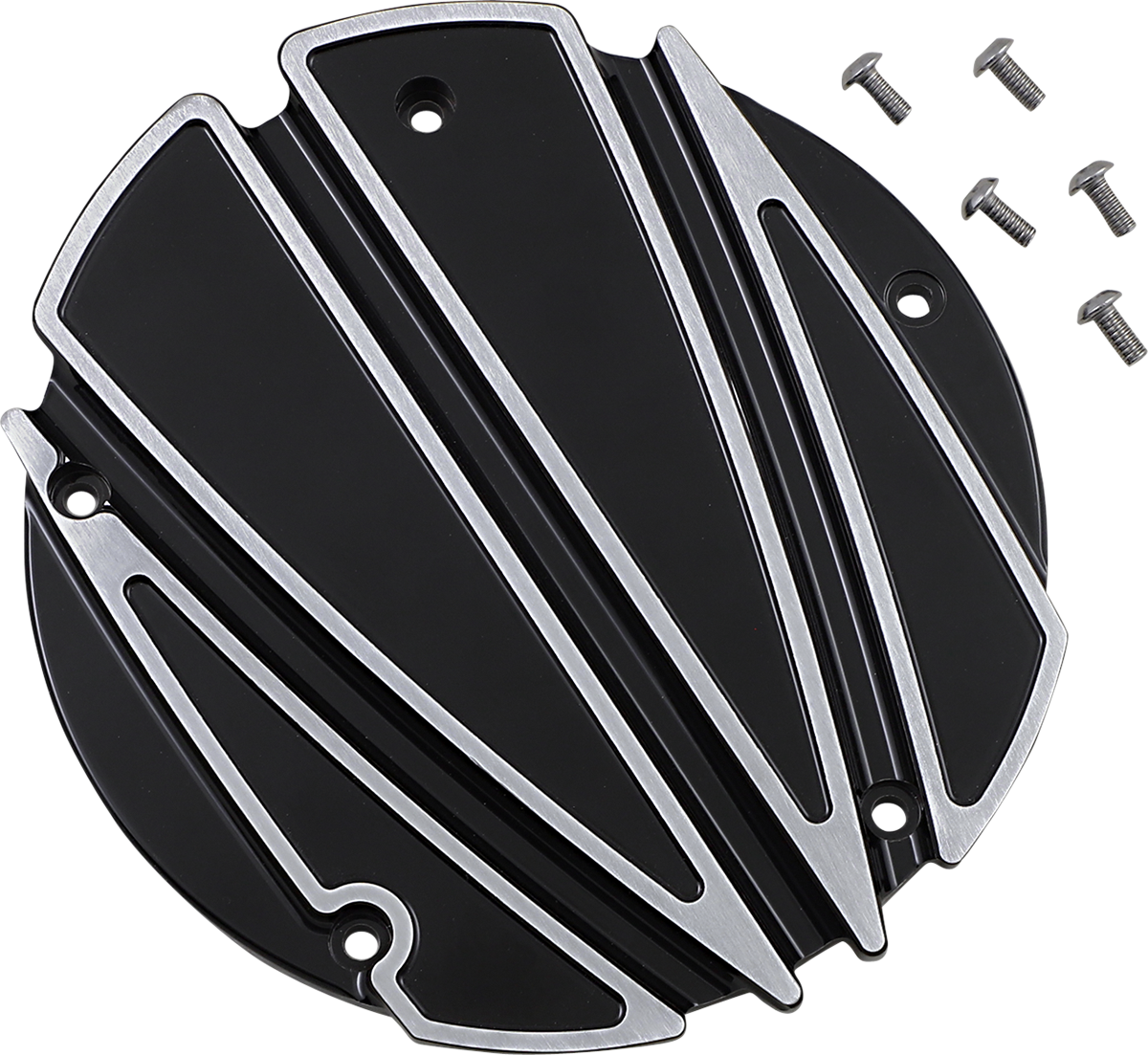Derby Cover - Ripper - 5 Hole - Black - Touring/Trike - Image 2