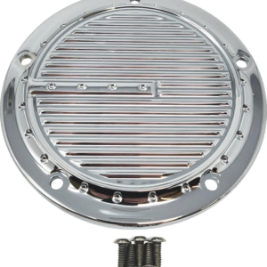 Derby Cover - Dimpled - 5-Hole - Chrome - Softail