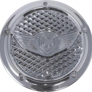 Derby Cover - Diamondback - 5-Hole - Chrome - Softail