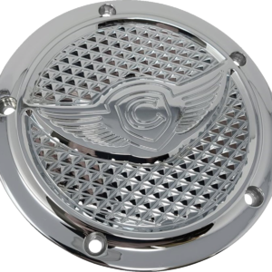 Derby Cover - Diamondback - 5-Hole - Chrome - Twin Cam