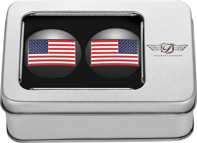 Swing Arm Covers - American Flag - Custom - Reversed - Black - Image 3