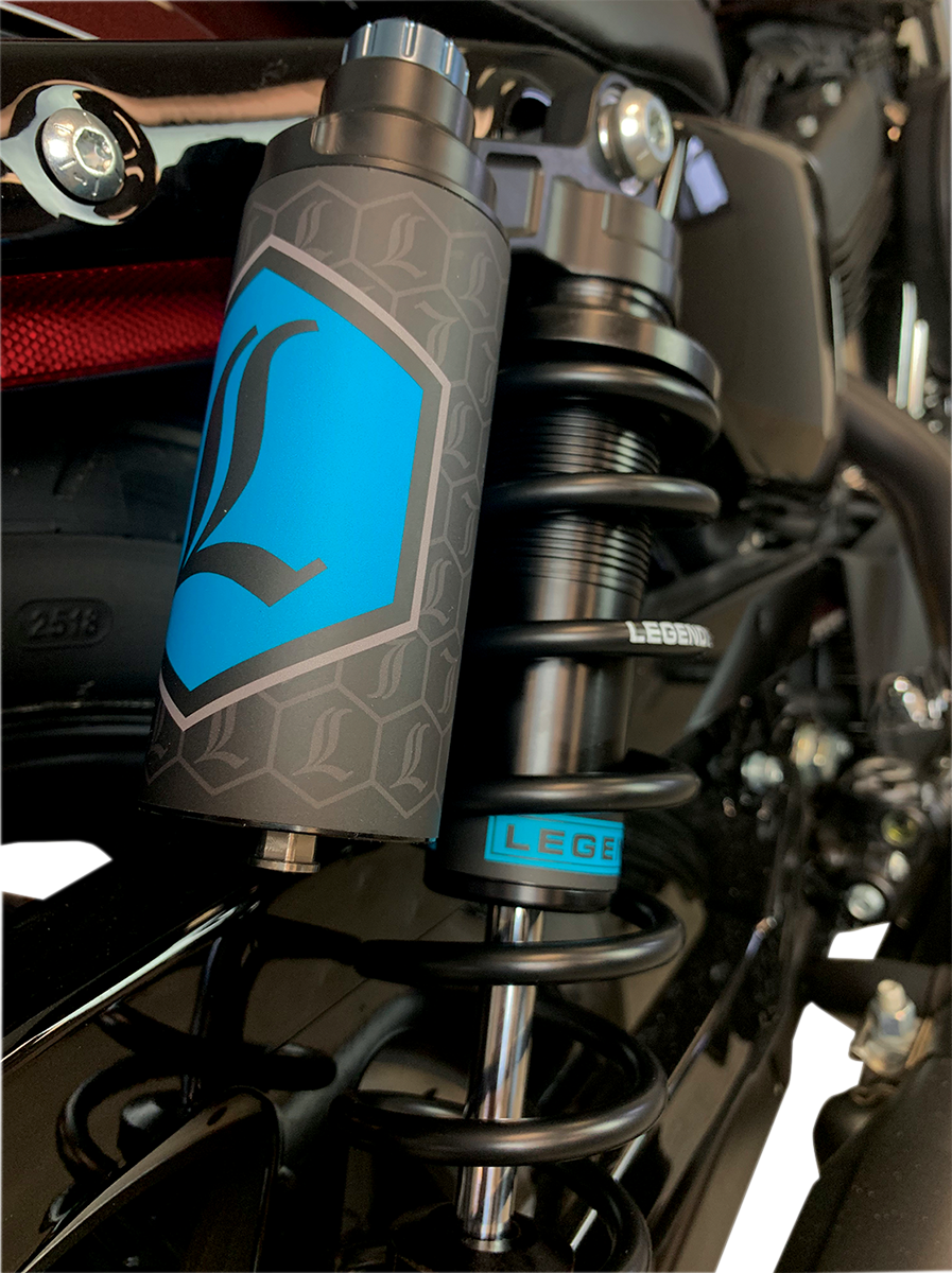 REVO ARC Piggyback Shocks - Standard - Black - 14" - '04+ Sportster