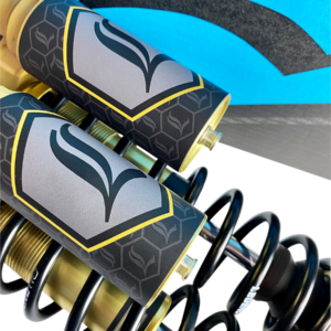 REVO ARC Piggyback Shocks - Heavy Duty - Gold - 14" - '04+ Sportster