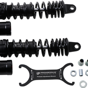 970 Series Piggyback Shocks - Gloss Black/Matte Black - 14.00"
