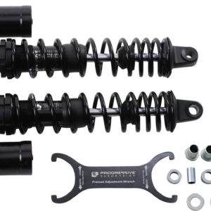 970 Series Piggyback Shocks - Gloss Black/Matte Black - 15.00"