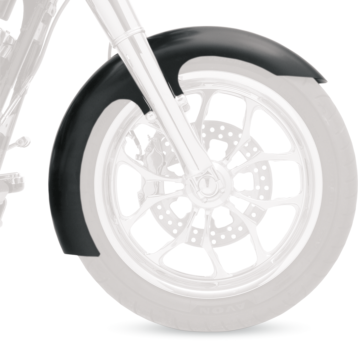 Front Fender - Slicer - Black - 21"
