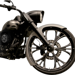 Front Fender Kit with Chrome Adapters - For 26" Wheel - 6" W