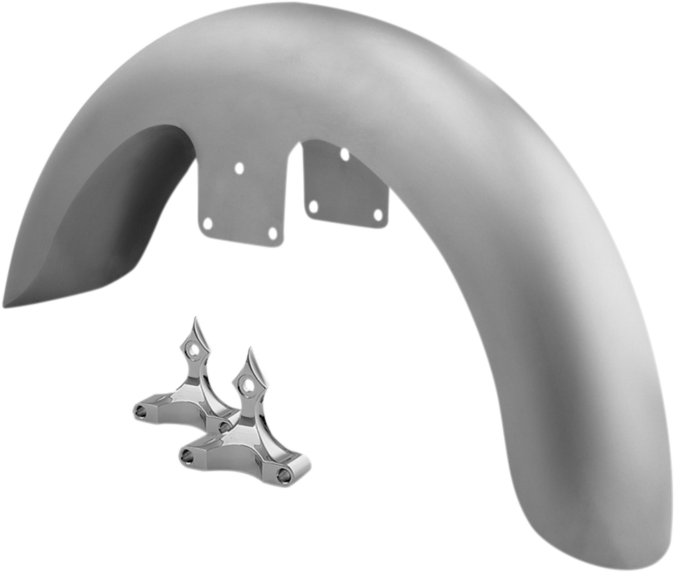 Front Fender Kit with Chrome Adapters - For 26" Wheel - 6" W - Image 3