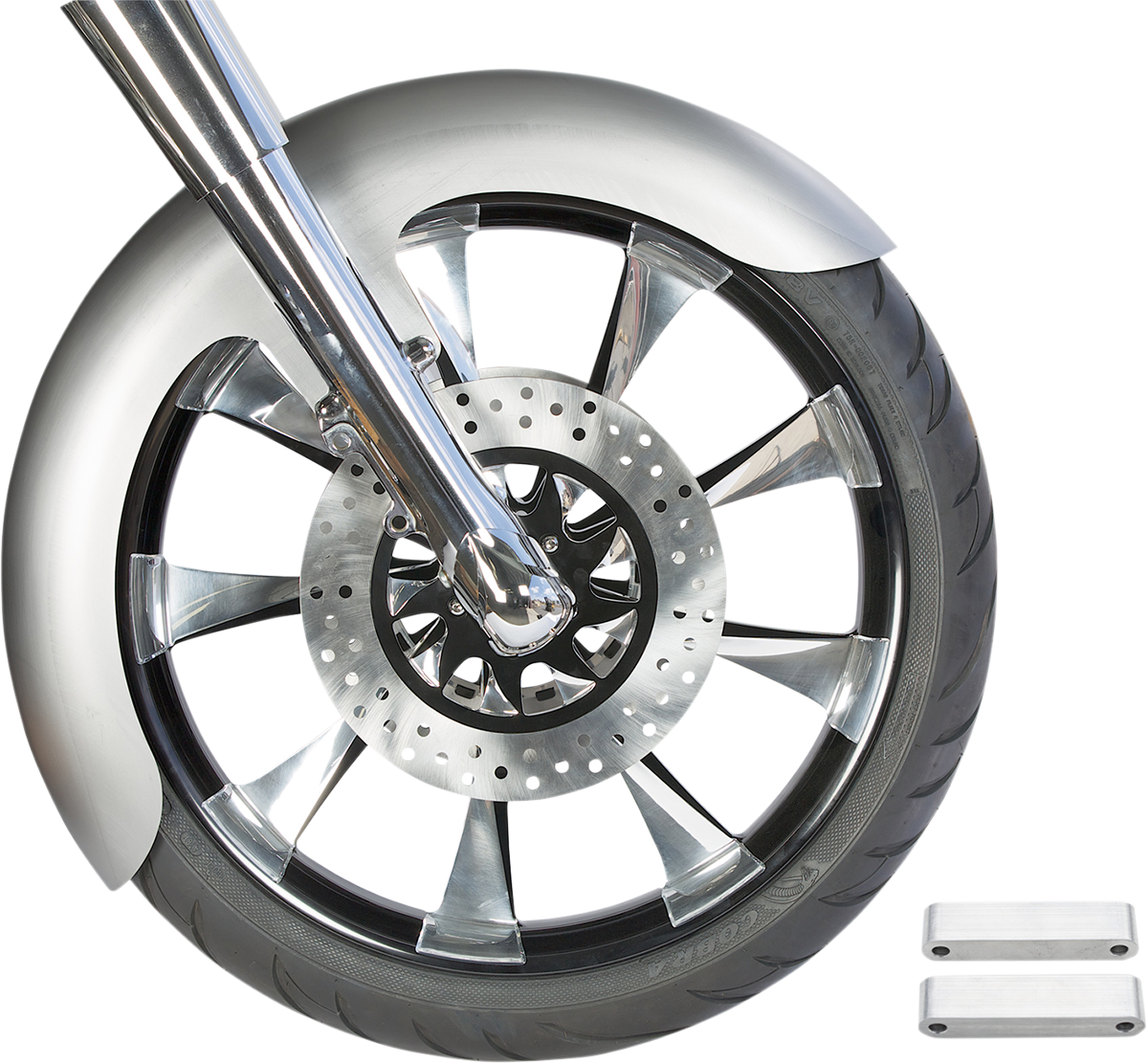 Custom Dresser Front Fender for 21" Wheel - Steel - OCF Style - 5.5" W x 45" L