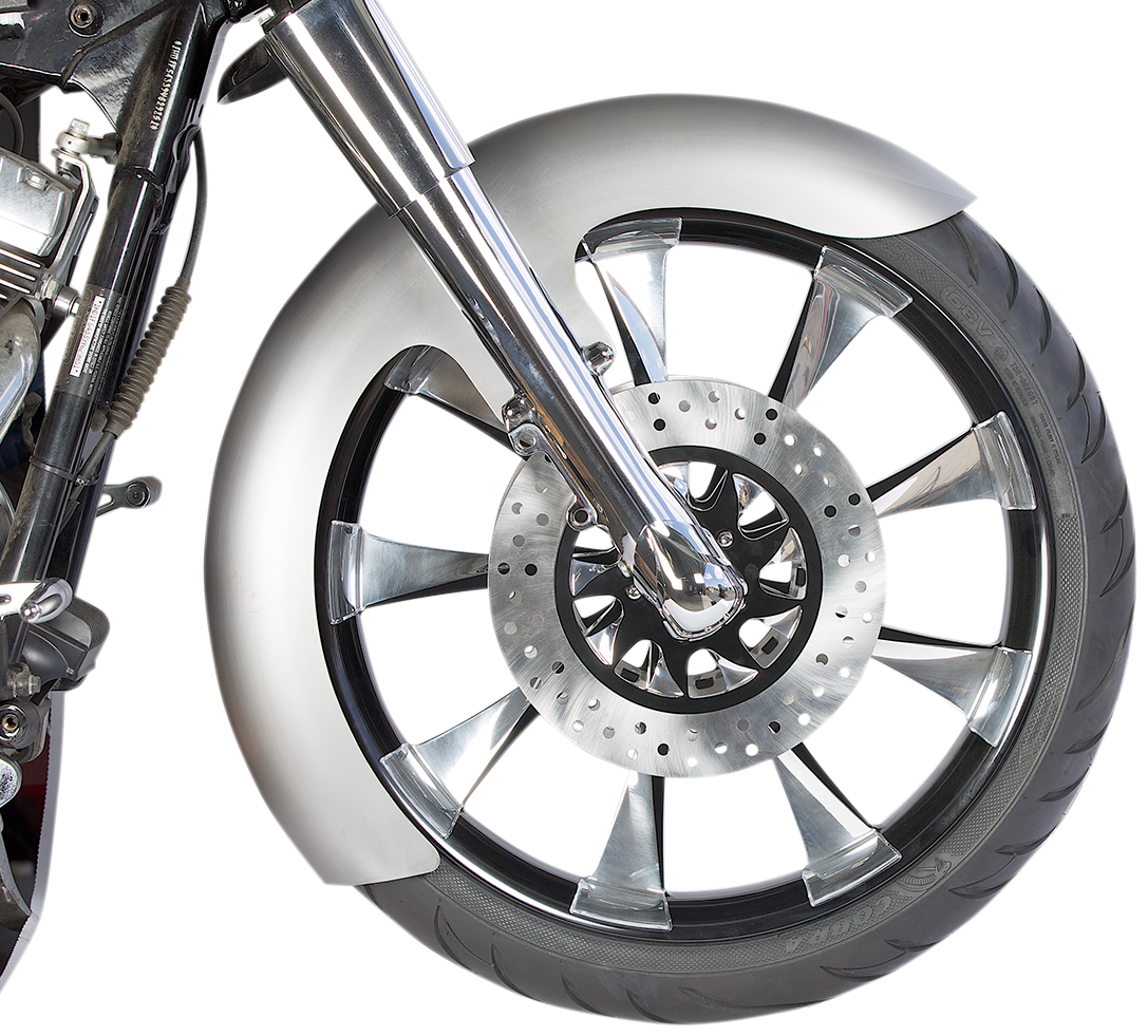 Custom Dresser Front Fender for 30" Wheel - Steel - LS-2 Style - 6.5" W x 55" L - Image 2