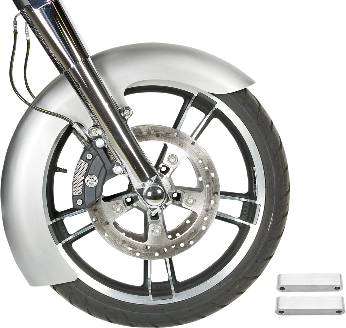 Custom Dresser Front Fender for 30" Wheel - Steel - LS-2 Style - 6.5" W x 55" L