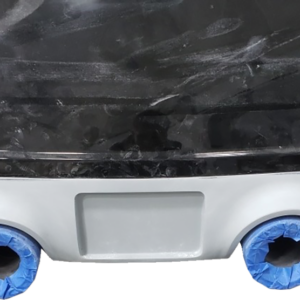 Pro Street Rear Fender - Black Plate Frame - Dual Outlet