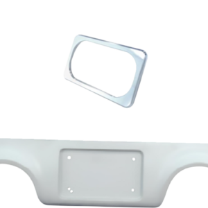 Pro Street Rear Fender - Chrome Plate Frame - Dual Outlet