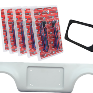 Pro Street Rear Fender - Black Plate Frame - Dual Outlet