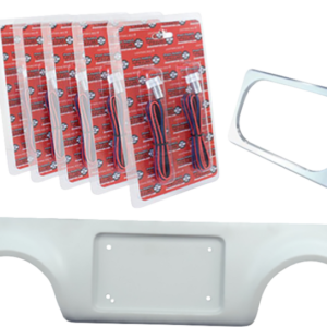 Pro Street Rear Fender - Chrome Plate Frame - Dual Outlet