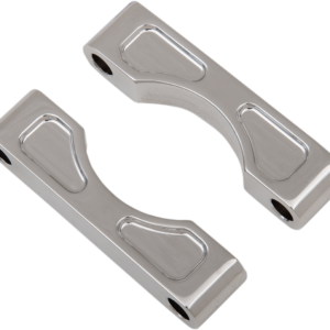 Hugger Front Fender Mounting Blocks - For 16"/17"/18"/19" Wheels - Chrome