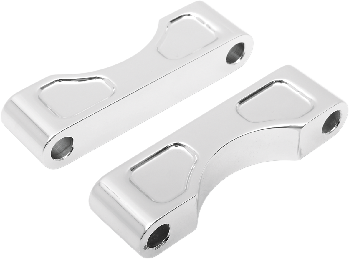 Hugger Front Fender Mounting Blocks - For 16"/17"/18"/19" Wheels - Satin - Image 2
