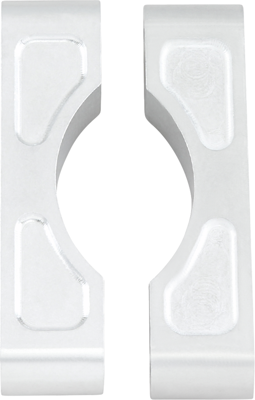 Hugger Front Fender Mounting Blocks - For 16"/17"/18"/19" Wheels - Satin