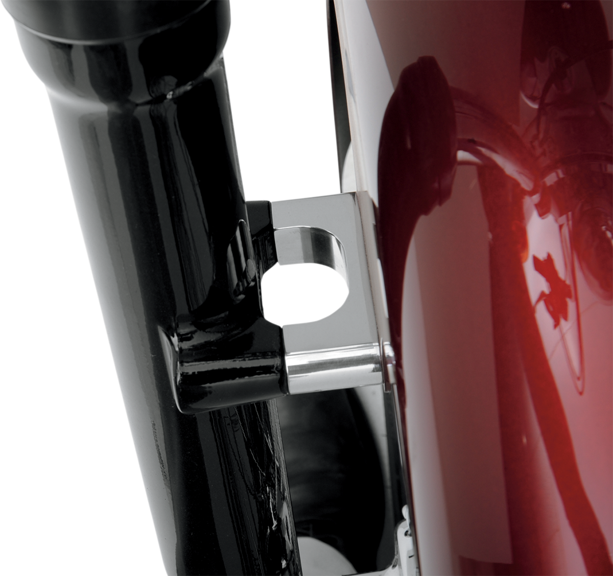 Hugger Front Fender Mounting Blocks - For 21" Wheels - Chrome - Image 2