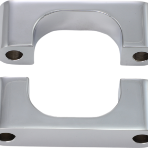 Hugger Front Fender Mounting Blocks - For 21" Wheels - Chrome