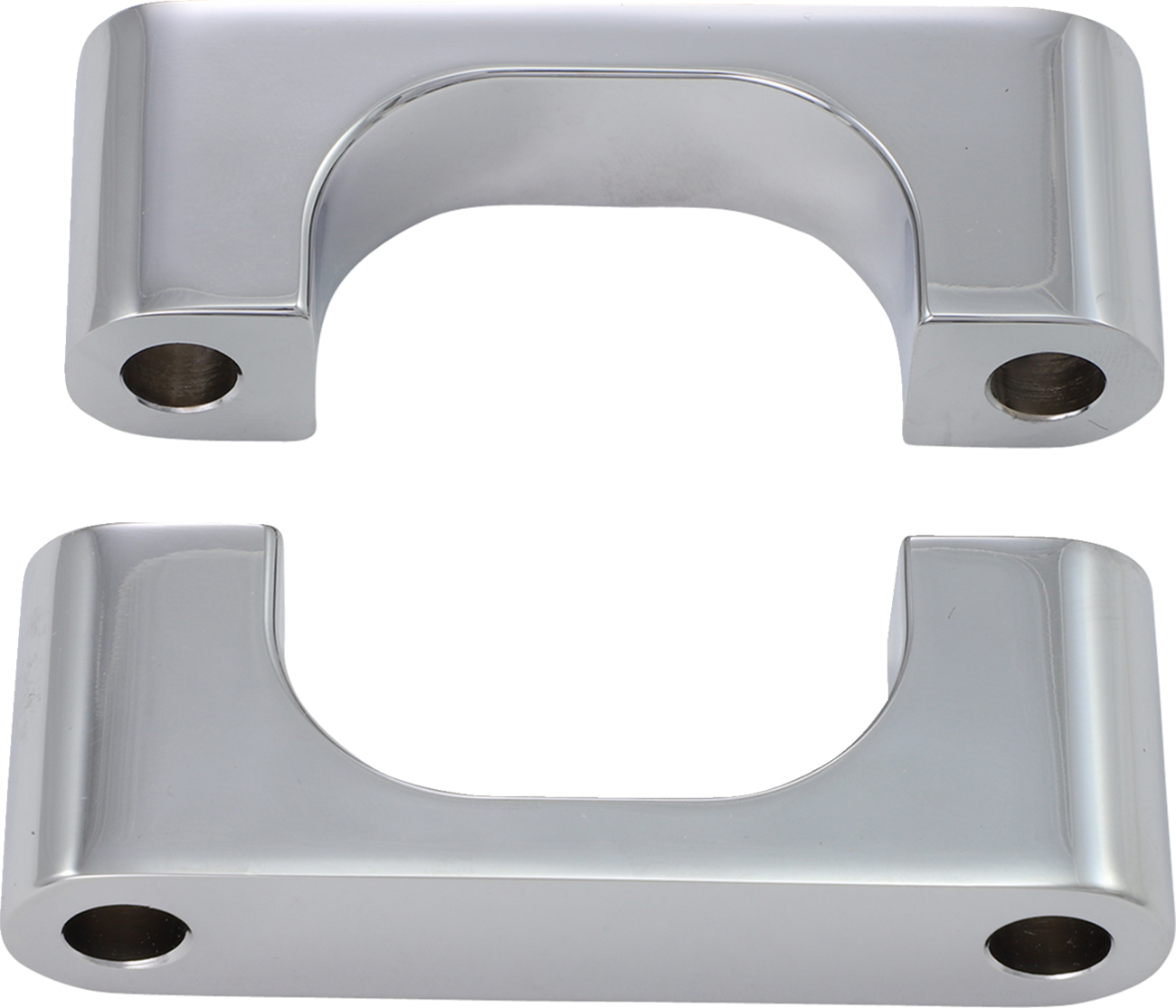Hugger Front Fender Mounting Blocks - For 21" Wheels - Chrome