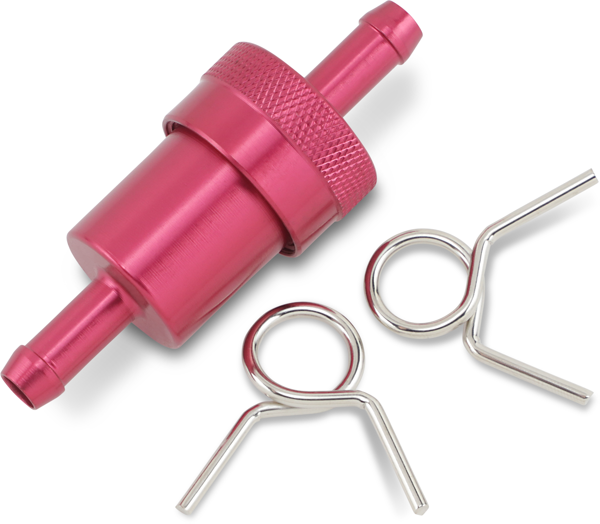 Anodized Aluminum Fuel Filter - Red - 5/16"